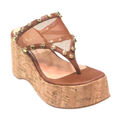 TAMANCO FEMININO PLATAFORMA ALTURA ALTA TELA CARAMELO UPDN 5648700 - comprar online