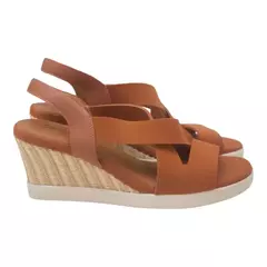 Imagem do SANDÁLIA FEMININA NEOPRENE/COURO CARAMELO CONFORTARIA 6863009