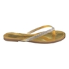 CHINELO DOURADO COM TIRAS DE BRILHO PRATA SANTA FLOR 110015S