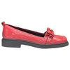 MOCASSIM FEMININO BICO REDONDO COURO VERMELHO LOUCOS E SANTOS L21944006002