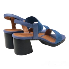 SANDÁLIA FEMININA ELÁSTICO AZUL CONFORTARIA 5751063 - PISTA LIVRE