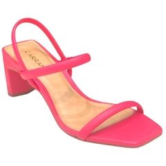 SANDÁLIA FEMININA COURO SALTO MÉDIO ROSA CARRANO 341003 - comprar online
