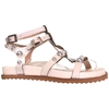 SANDÁLIA BIRKEN COURO OFF WHITE TACHAS PRATA RAPHAELLA BOOZ 16123223