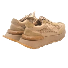 TÊNIS FEMININO COURO TRESSÊ BEGE MAITHE 38011M - PISTA LIVRE