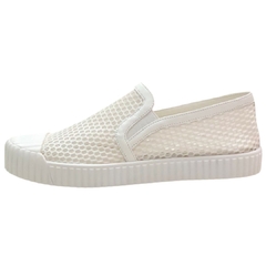 TÊNIS SLIP ON COURO TELA BRANCO CARRANO 344018D na internet