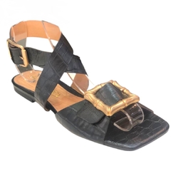 SANDÁLIA RASTEIRA FEMININA PRETO FERRUCCI 2321503C - comprar online