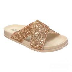 PAPETE EMBORRACHADA COM TIRA X DE BRILHO DOURADA AZLA 003200051 - comprar online
