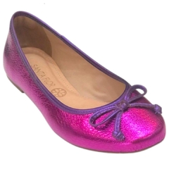 SAPATILHA FEMININA LAÇO METALIZADO ROXO SANTA FLOR 201151 - comprar online