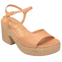 SANDÁLIA PLATAFORMA NATURAL NUDE FERRUCCI 2421801CC - comprar online