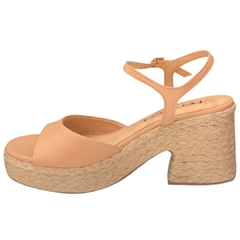 SANDÁLIA PLATAFORMA NATURAL NUDE FERRUCCI 2421801CC na internet