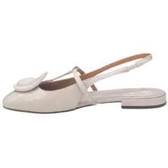 SLINGBACK COURO VERNIZ CINZA CLARO VICENZA 100005U na internet