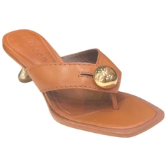 TAMANCO FEMININO SALTO BAIXO COURO CARAMELO VICENZA 11755V - comprar online