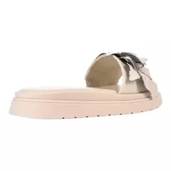 SLIDE OFF WHITE FLORES COURO LOUCOS E SANTOS L22443002