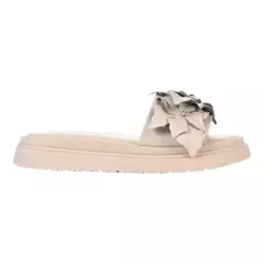 SLIDE OFF WHITE FLORES COURO LOUCOS E SANTOS L22443002 - comprar online
