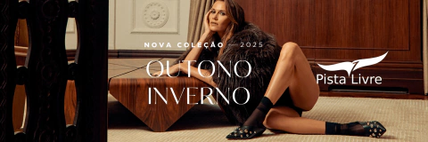 Imagem do banner rotativo Pista Livre | Calçados Femininos, Bolsas e Acessórios