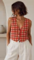 Chaleco Vichy Algodon - tienda online