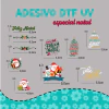 Adesivos DTF UV - Especial Natal