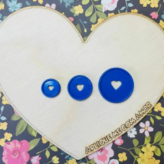 DISCOS CORAÇÃO - 32MM - Fofurices da Aplique