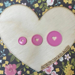 DISCOS CORAÇÃO - 32MM - Fofurices da Aplique