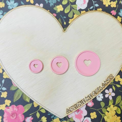 DISCOS CORAÇÃO - 32MM - Fofurices da Aplique