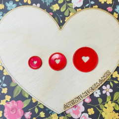 DISCOS CORAÇÃO - 32MM - Fofurices da Aplique