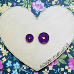 DISCOS CORAÇÃO - 24MM - Fofurices da Aplique