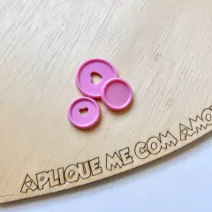DISCOS CORAÇÃO - 32MM - Fofurices da Aplique