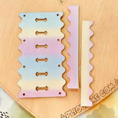 KIT CADERNETA A6 - Arco Íris - Fofurices da Aplique