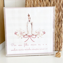 Quadro Maternidade Acrílico Nossa Senhora (Monograma Impresso)