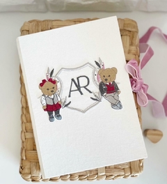 Caderno Assinatura Grande Off White Ursinhos