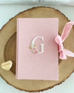 Caderno Assinatura Pequeno Rose Monograma - comprar online