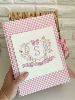 Caderno Assinatura P Vichy Rosa Sofia