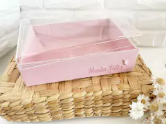 Caixa M Rose com Tampa de Acrílico II