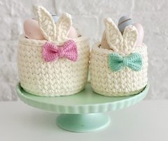 Cachepô Orelhinhas Tam M Laço Rosa - Love Craft 
