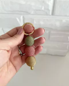 Chaveiro Verde, Rose e Fendi