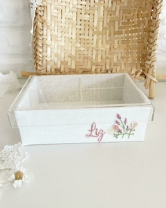 Kit 2 Caixas P e M com Tampas e Divisórias em Acrílico - Love Craft 