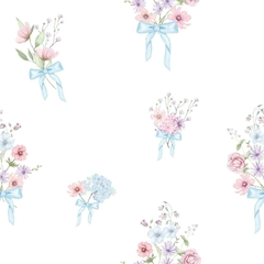 Papel de Parede Personalizado Bouquet - comprar online