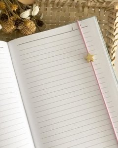 Caderno Assinatura Pequeno Monograma Floral Menta - comprar online