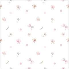 Papel de Parede Personalizado - Lacinhos - comprar online
