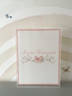 Quadro Maternidade Acrílico Maria Fernanda II (Monograma Impresso) - comprar online