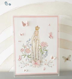 Quadro Maternidade Acrílico Nossa Senhora (Monograma Impresso) - comprar online