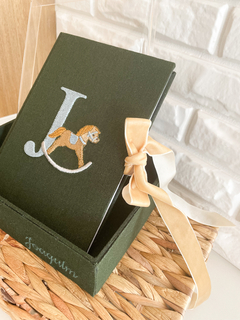 Kit Caixa com Caderno Verde Oliva