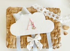 Porta Laços Off White Monograma Floral II (com laço)