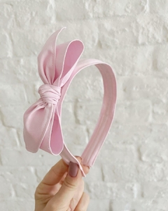 Tiara Rosa com Laço - comprar online