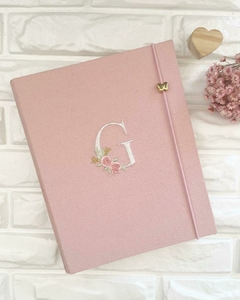 Porta Vacinas Monograma Floral Rose