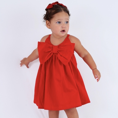 Vestido Laço Cereja