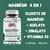 5x Magnésio 4 em 1 750mg (Cloreto de Magnésio, Magnésio Quelato, Dimalato de Magnésio e Vitamina D3) - (cópia) -  N&S Produtos Naturais 