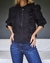 Camisa Broderí negra - comprar online