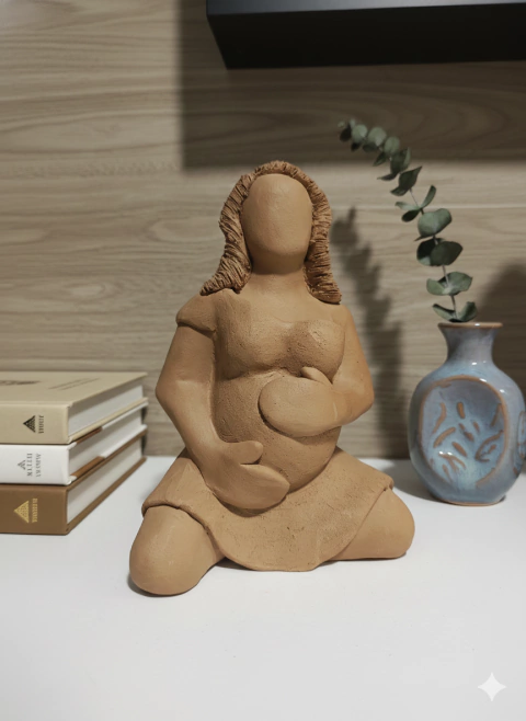 Escultura Mulher Grávida