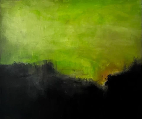 Quadro Paisagem Verde Fosca 1 - comprar online